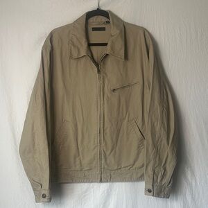 Uniqlo Men's Light Khaki Zip Jacket